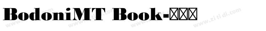BodoniMT Book字体转换 BodoniMT Book字体转换